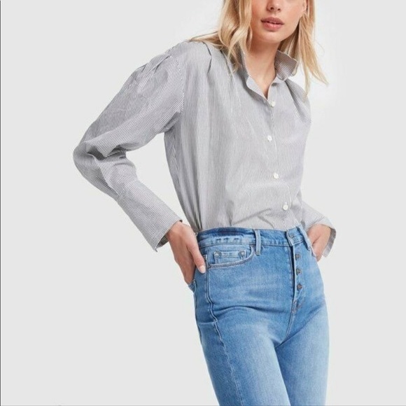 Excellent Condition Frame Pleated Clean Collar Shirt - Picture 2 of 12